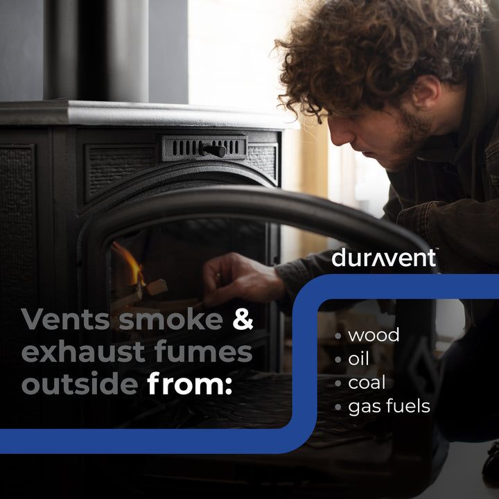 DuraVent DVL Telescoping Chimney Stove Pipe, 40 to 68" x 6" Diameter (Open Box)