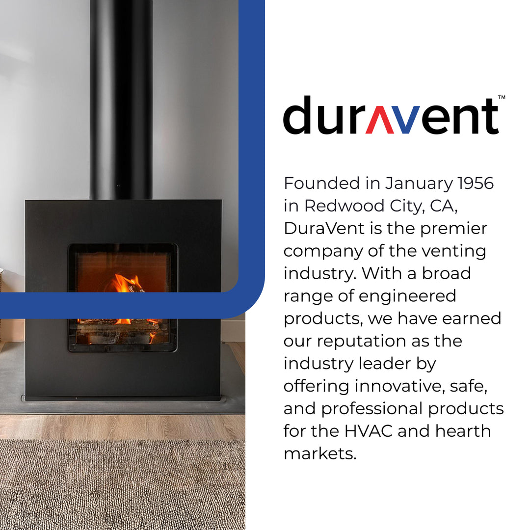 DuraVent DVL Telescoping Chimney Stove Pipe, 40 to 68" x 6" Diameter (Open Box)