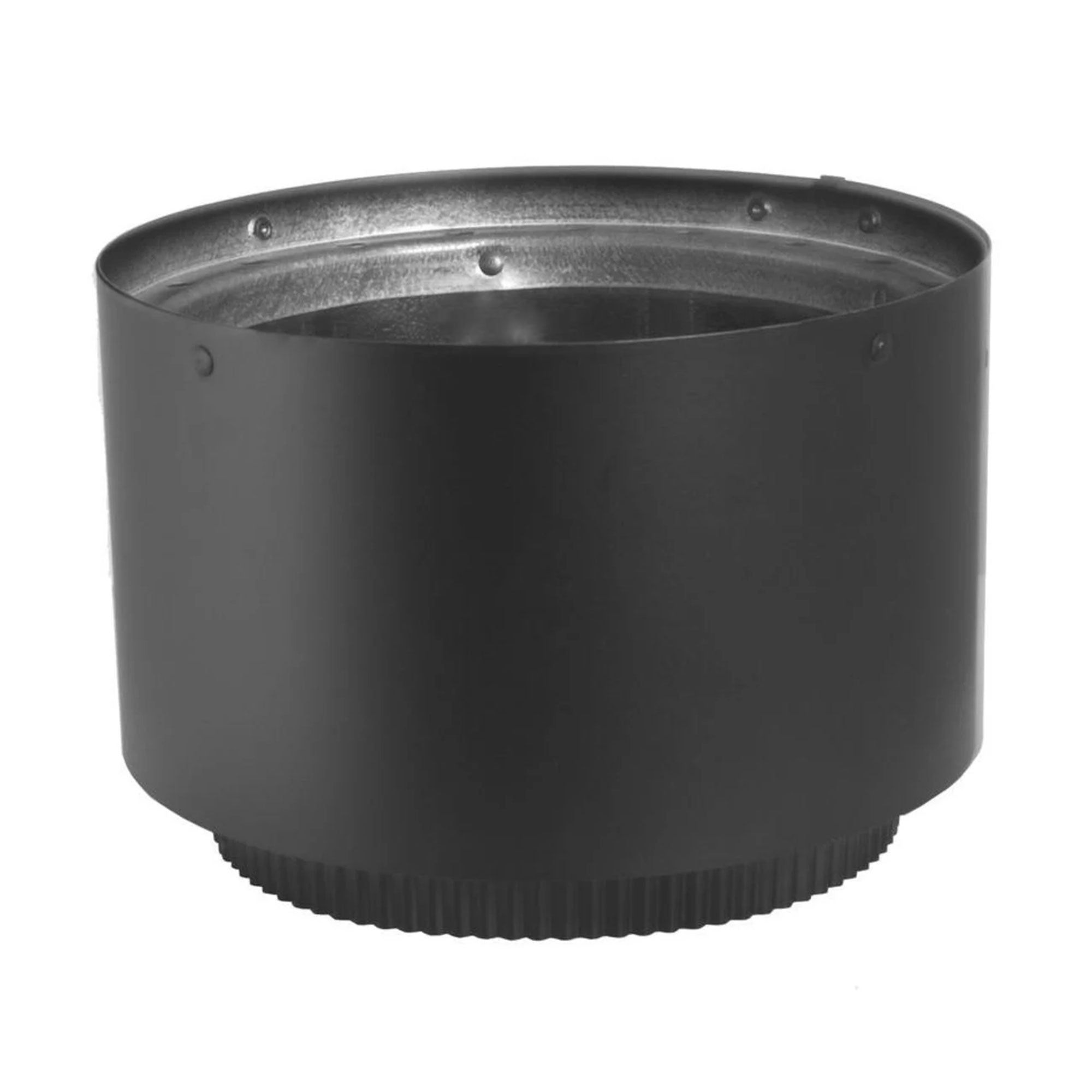 DuraVent DVL Double Wall Vent Section As Stovetop Adapter, 6" , Black (Open Box) - VMInnovations
