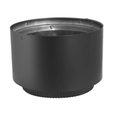 DuraVent DVL Double Wall Vent Section As Stovetop Adapter, 6" , Black (Open Box) - VMInnovations