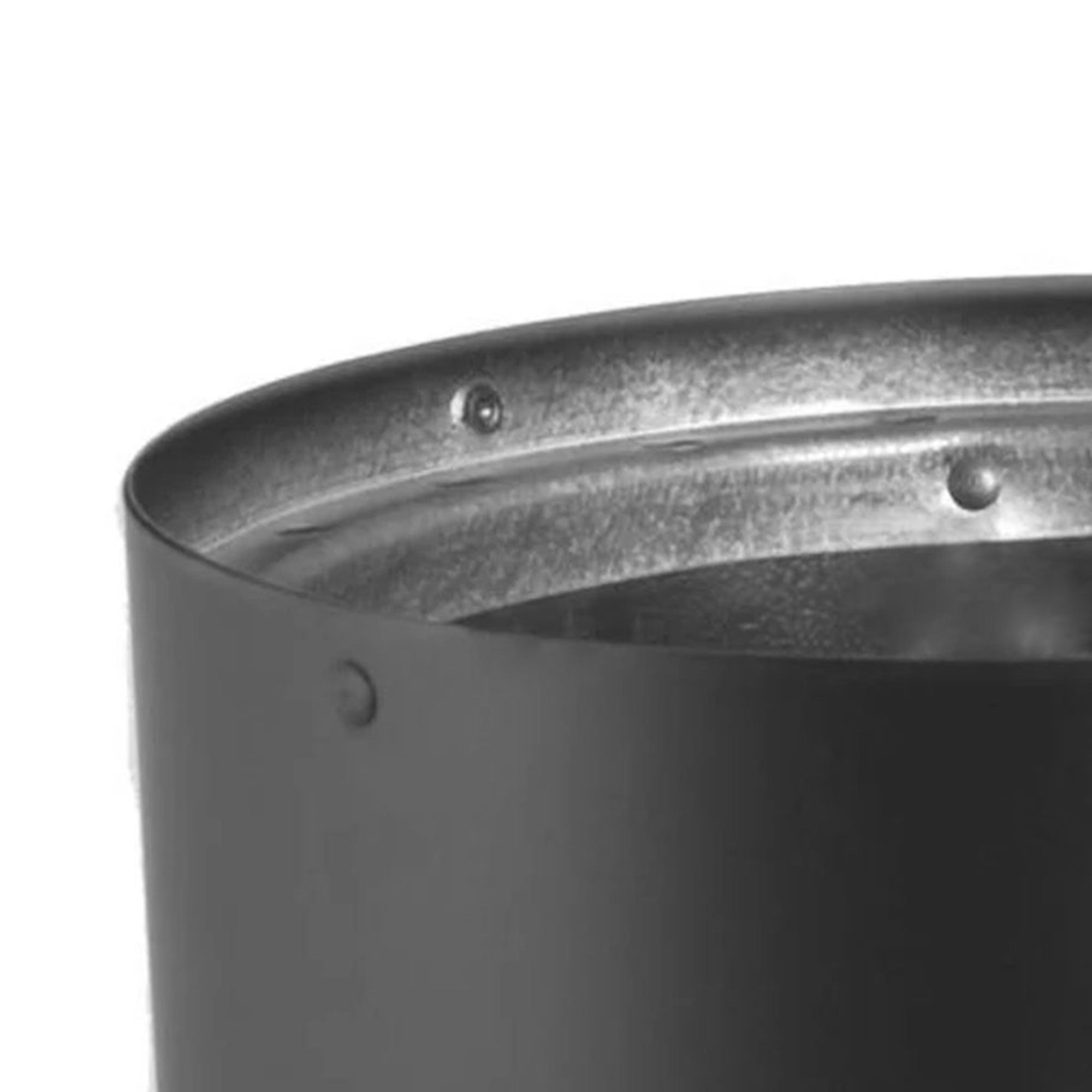DuraVent DVL Double Wall Vent Section As Stovetop Adapter, 6" , Black (Open Box) - VMInnovations