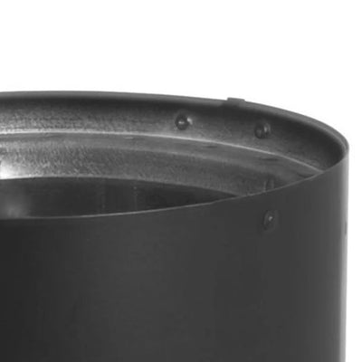 DuraVent DVL Double Wall Vent Section As Stovetop Adapter, 6" , Black (Open Box) - VMInnovations