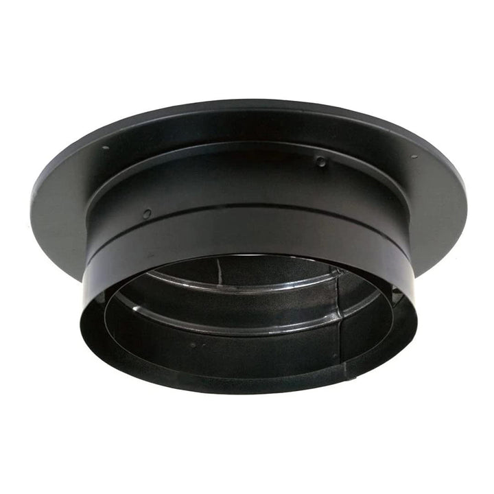DuraVent DVL 9 x 9 in. Galvanized Stainless Double Wall Ceiling Adapter, Black - VMInnovations