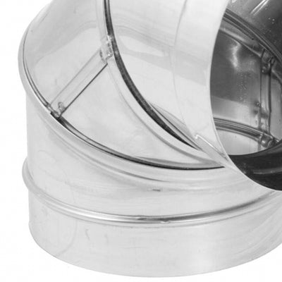 DuraVent Stainless Steel Single Wall 90 Degree Elbow Stove Pipe, 8 In (Used) - VMInnovations