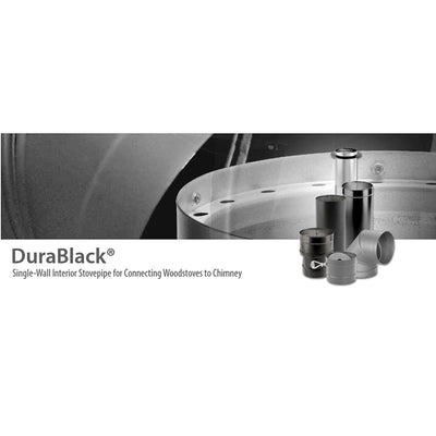 DuraVent DBK 8 in Stainless Steel Single Wall 90 Degree Elbow Stove Pipe, Silver