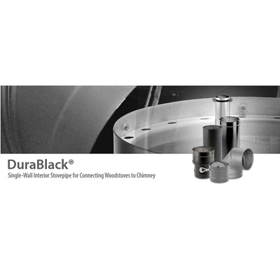 DuraVent Stainless Steel Single Wall 90 Degree Elbow Stove Pipe, 8 In (Open Box)