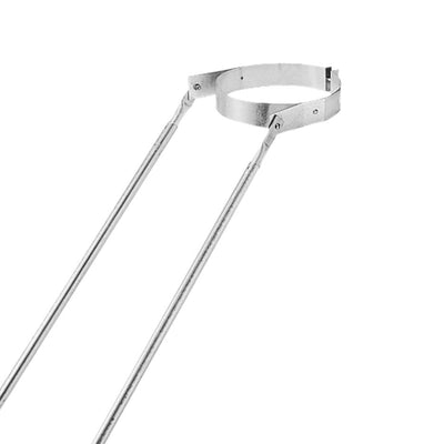 DuraPlus 8 inches Extended Roof Bracket Chimney Support Brace, Silver (Used) - VMInnovations