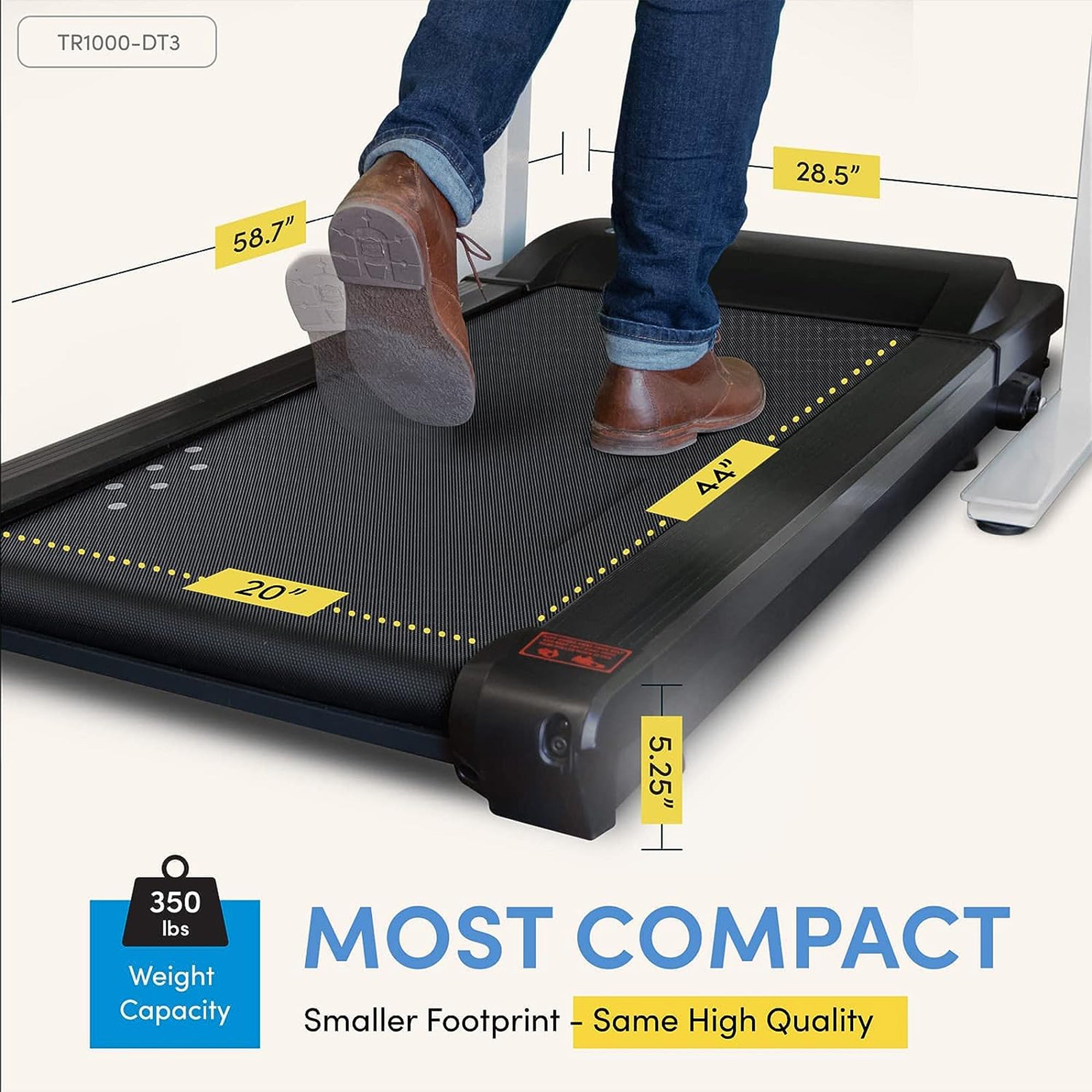 Lifespan Fitness Walking Treadmill for Home and Office Desk, Black (For Parts) - VMInnovations