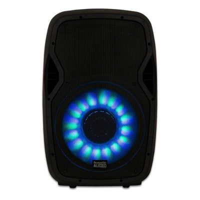 Acoustic Audio by Goldwood 15in 1000W Bluetooth LED Speaker System (Damaged) - VMInnovations