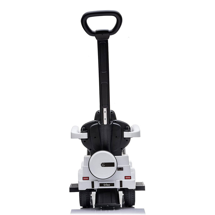 Best Ride On Cars Stroller Mercedes G-Wagon 3 in 1 Push Car, White (Open Box)