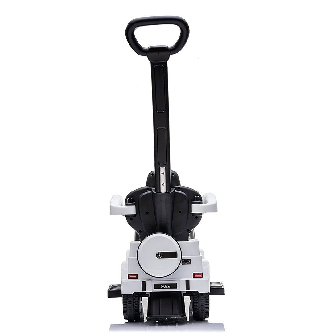 Best Ride On Cars Stroller Mercedes G-Wagon 3 in 1 Push Car, White (Open Box)