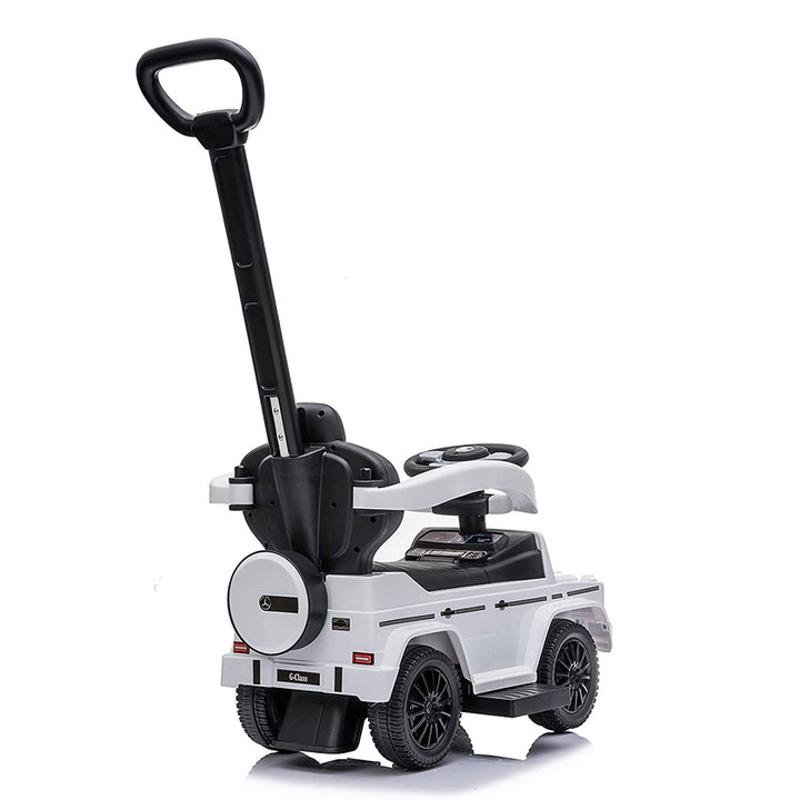 Best Ride On Cars Stroller Mercedes G-Wagon 3 in 1 Push Car, White (Open Box)