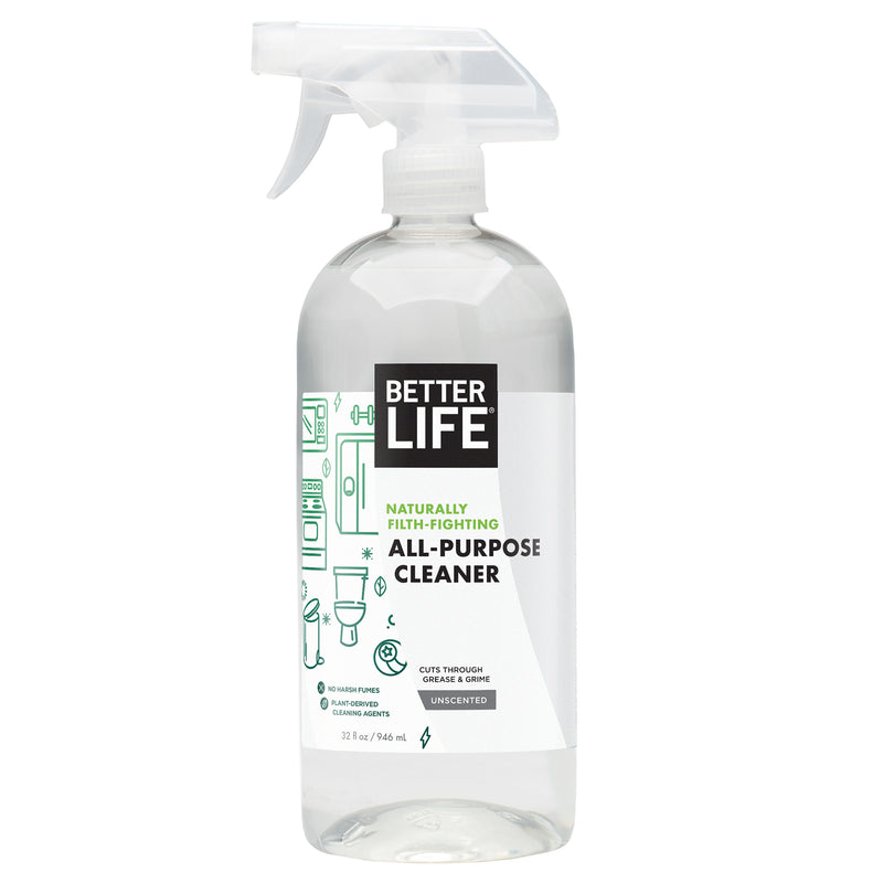 Better Life Filth Fighting All Purpose Cleaner, 32 Fl Oz, Unscented (3 Pack)