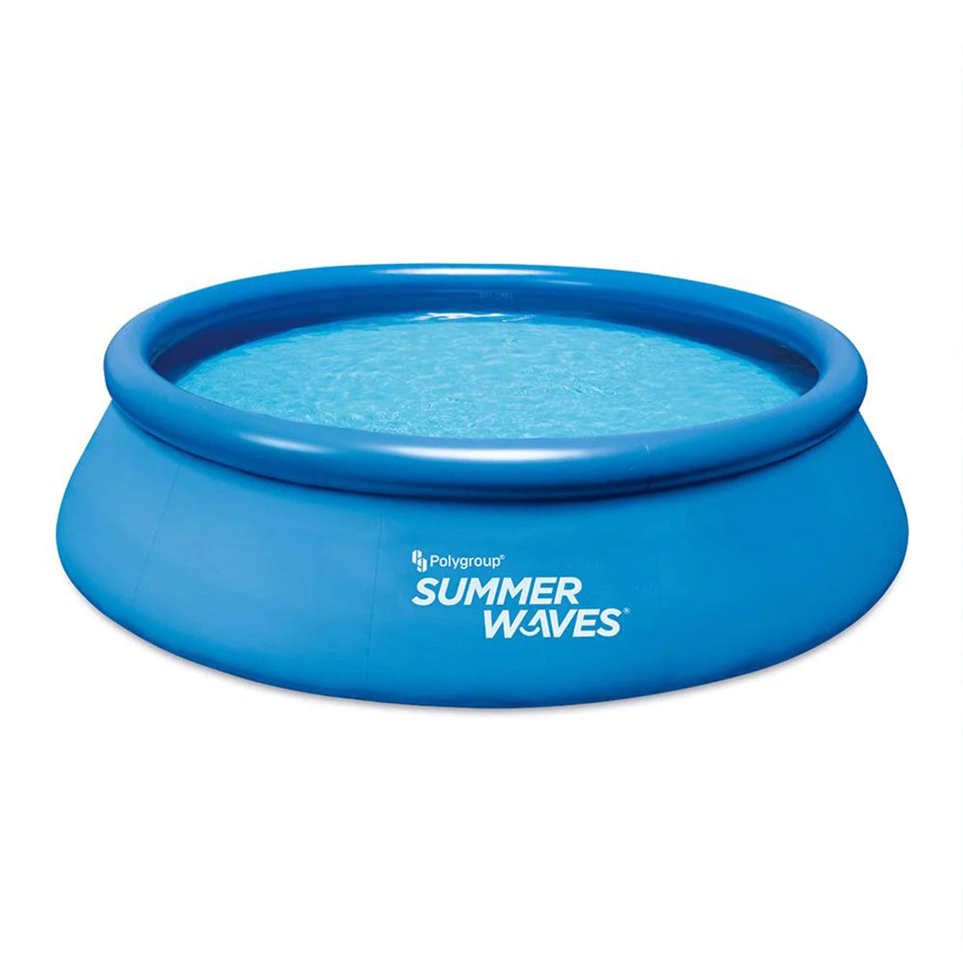 Summer Waves 12 x 3 ft Above Ground Inflatable Swimming Pool w/ Pump (Open Box)
