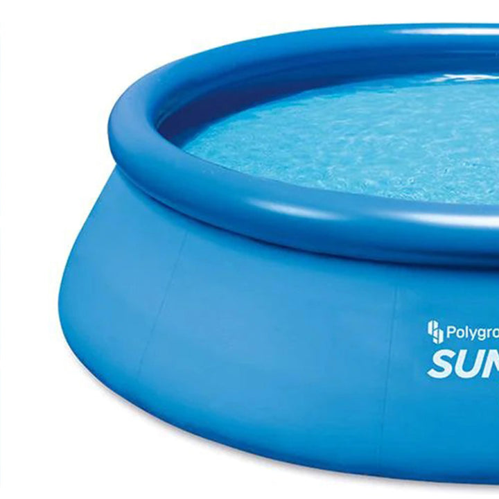 Summer Waves 12 x 3 ft Above Ground Inflatable Swimming Pool w/ Pump (Open Box)