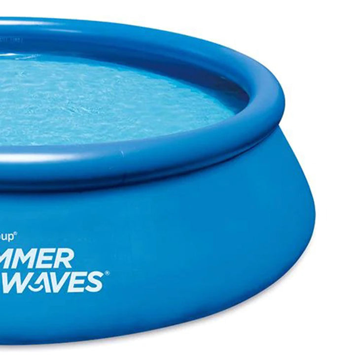 Summer Waves 12 x 3 ft Above Ground Inflatable Swimming Pool w/ Pump (Open Box)