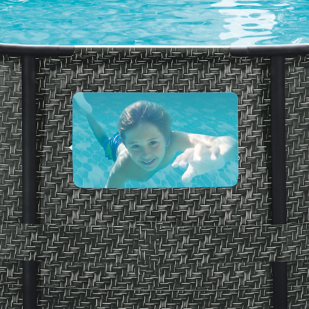 Summer Waves Elite 16ft x 48in Above Ground Frame Swimming Pool Set with Pump