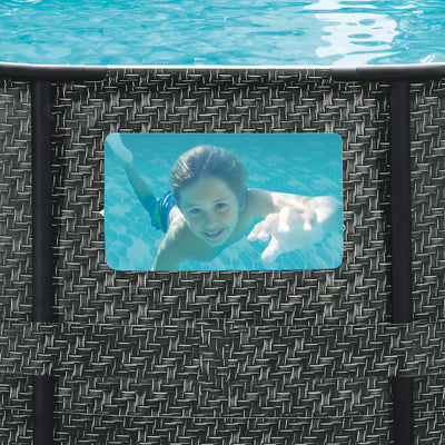 Summer Waves Elite 16ft x 48in Above Ground Frame Swimming Pool Set with Pump