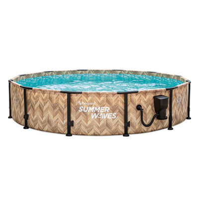 Summer Waves Elite 12' x 30" Round Above Ground Swimming Pool w/Pump (Used)