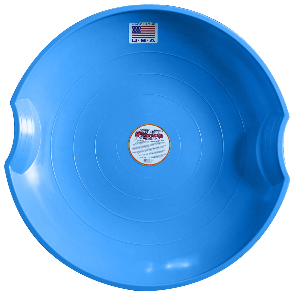 Flexible Flyer Flying Saucer 26" Snow Sled for Kids and Adults, Blue (Used) - VMInnovations