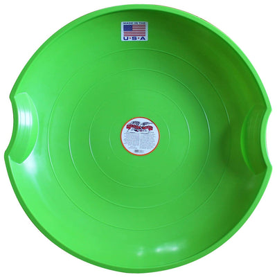 Flexible Flyer Flying Saucer 26" Snow Sled for Kids and Adults, Green (Used) - VMInnovations