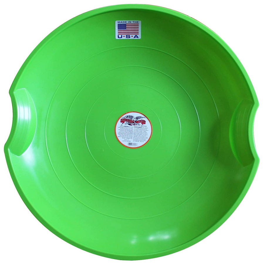 Flexible Flyer Flying Saucer 26" Snow Sled for Kids and Adults, Green (Open Box) - VMInnovations