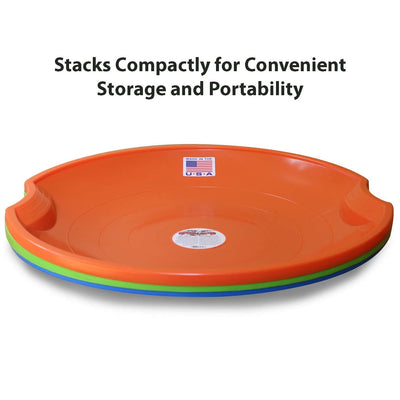 Paricon 626-O Flexible Flyer Flying Saucer Snow Sled, 26 Inch Diameter, Orange (Refurbished)