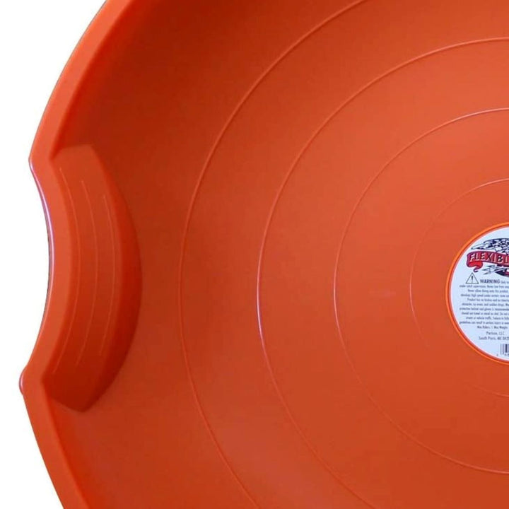 Flexible Flyer Flying Saucer 26" Snow Sled for Kids & Adults, Orange (Open Box)