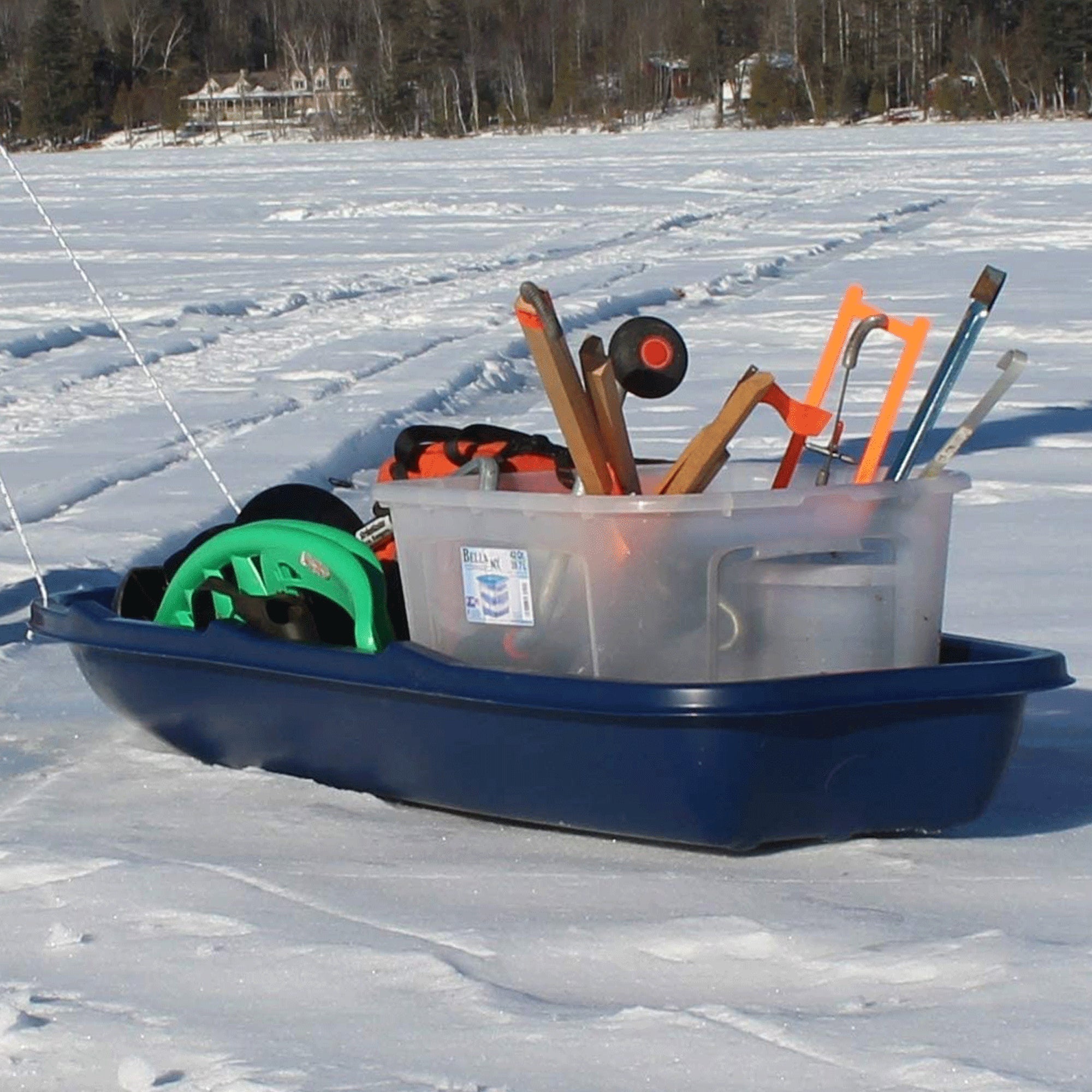 Paricon Flexible Flyer Winter Trek Sled w/ Tow Rope, Ages 4 And Up, 66 In (Used)