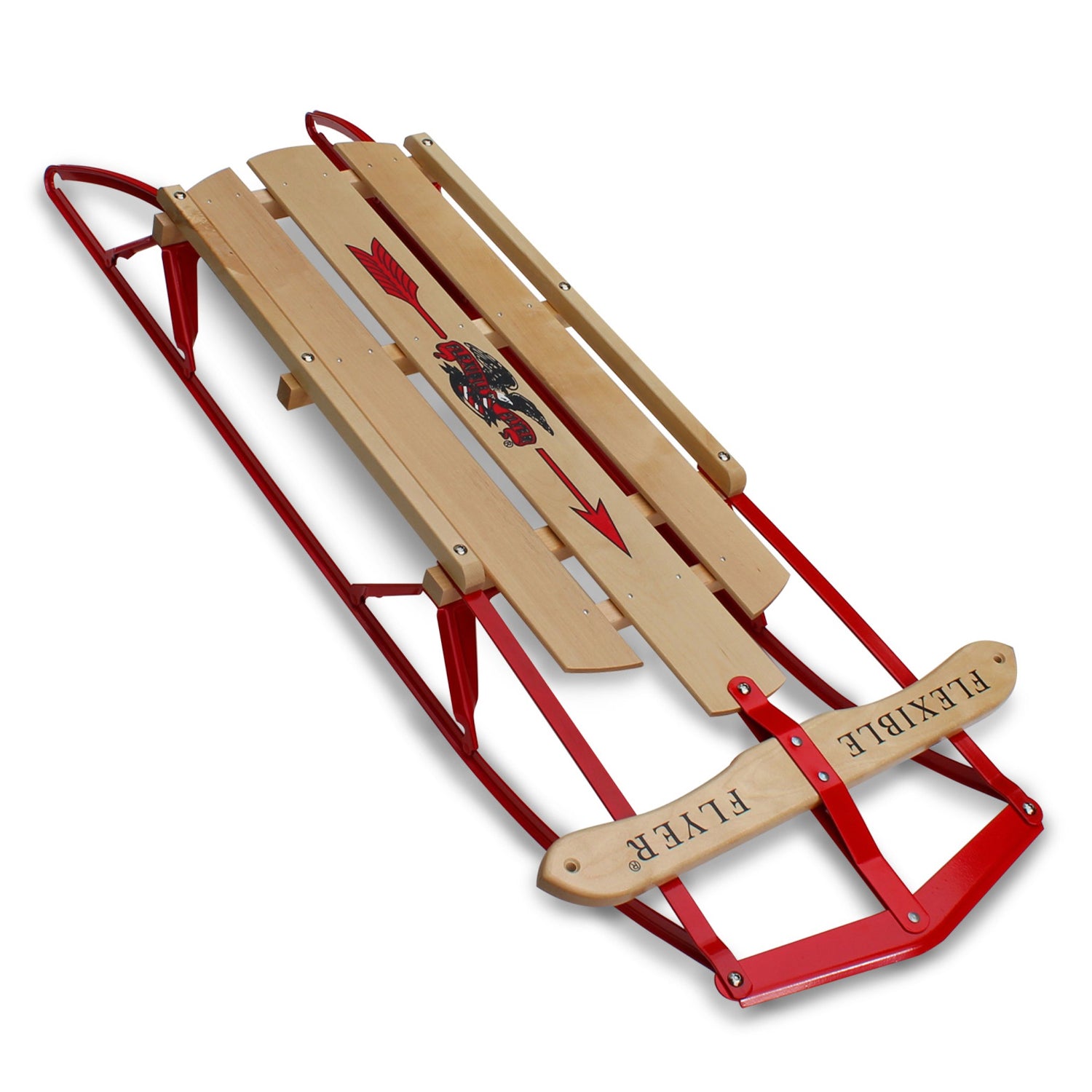 Paricon Flexible Flyer Metal Runner Steel & Wood Snow Slider Sled, 42" (Used) - VMInnovations