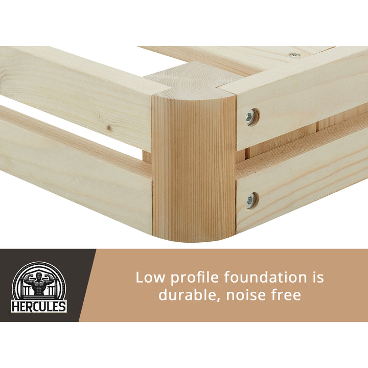 Hercules 4" Low Profile Foundation Mattress Box Spring, King (For Parts)