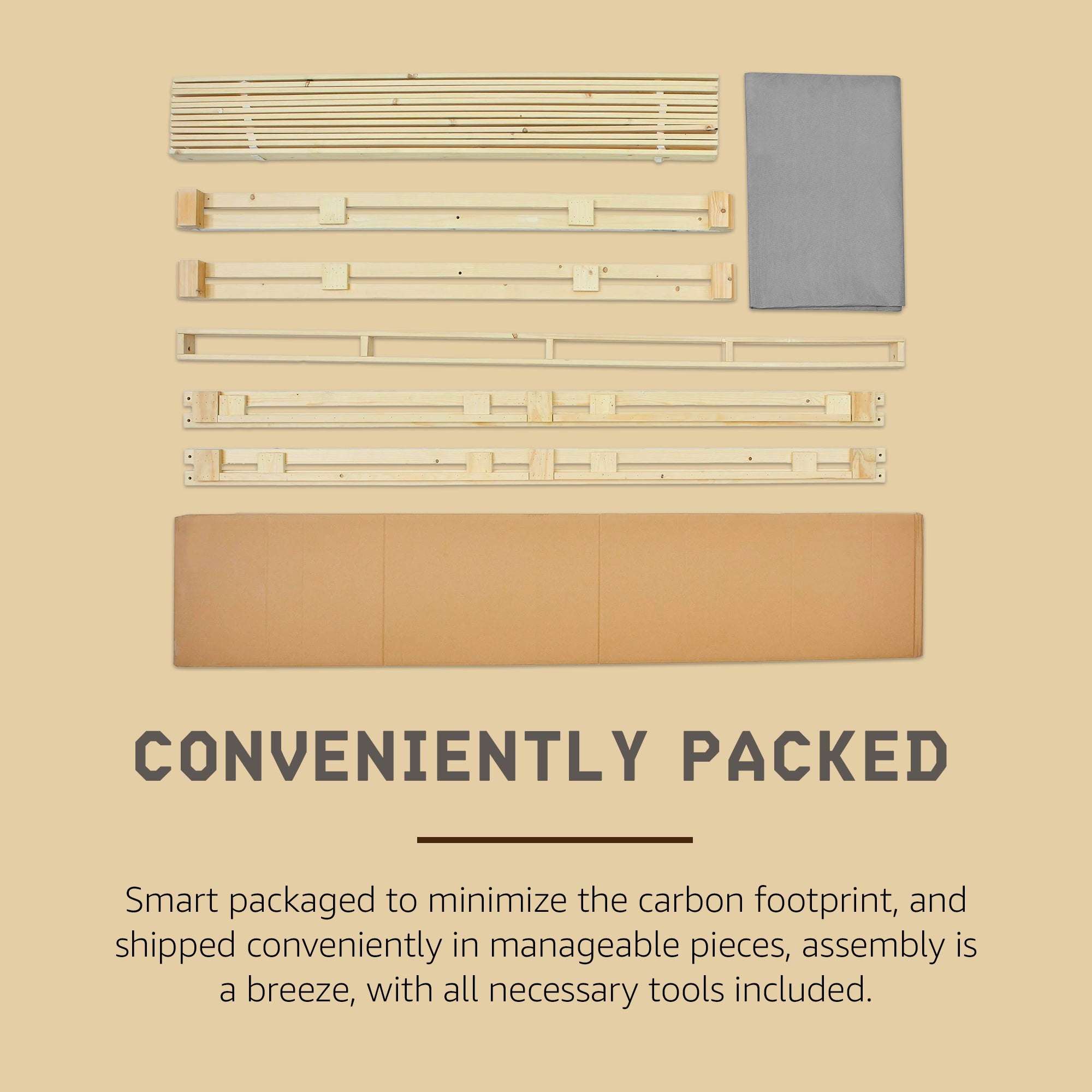 Classic Brands Instant Foundation Low Profile 4 In Box Spring Replacement, King (Refurbished)