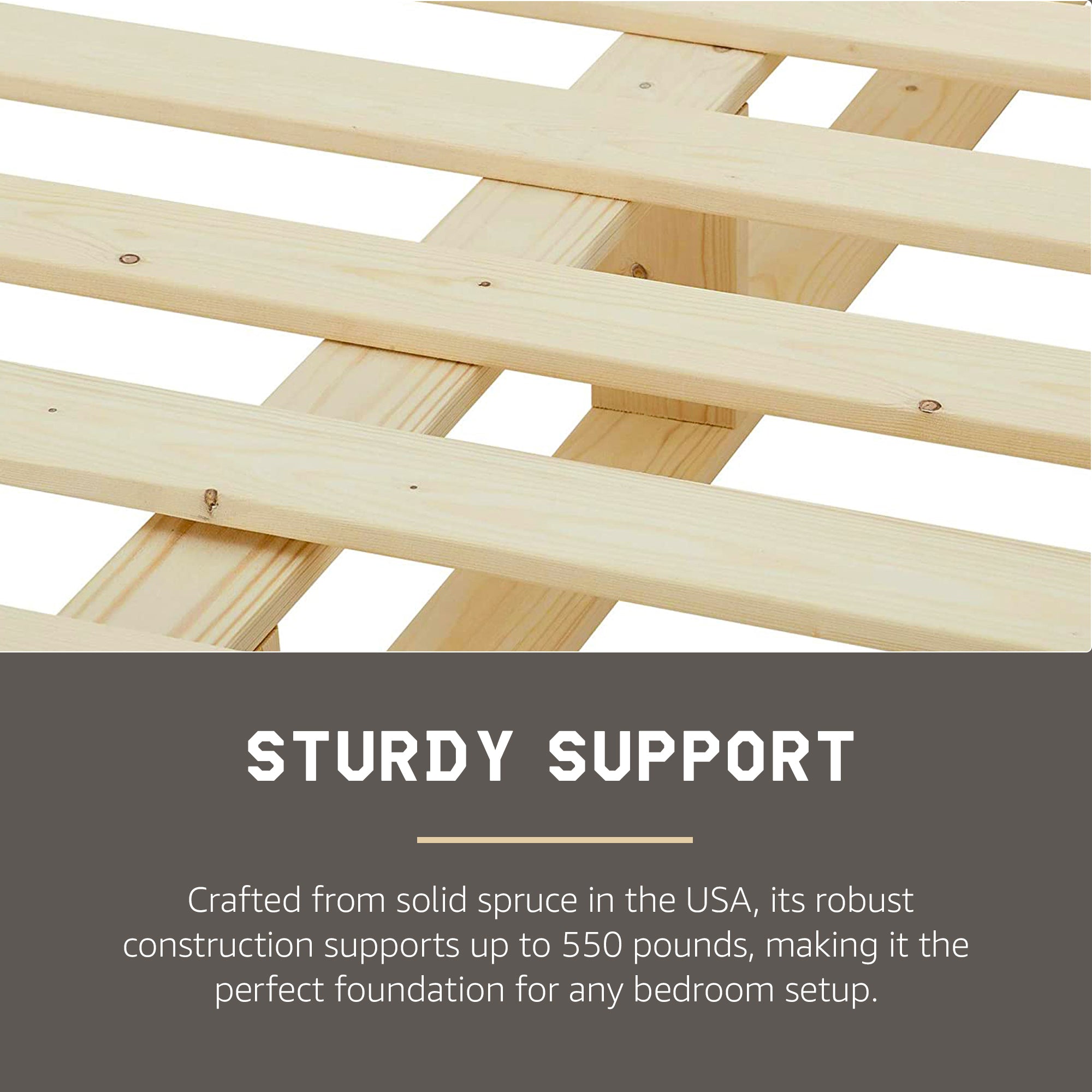 Hercules 8 Inch High Profile Instant Foundation Box Spring Replacement, Queen