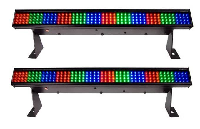 (2) Chauvet Colorstrip Mini 19" DMX RGB LED Pro DJ Stage Wash Bar Light Effects