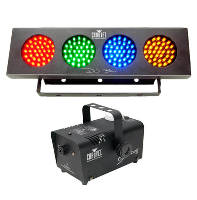 NEW! CHAUVET HURRICANE 700 H-700 Fog/Smoke Machine + DJ BANK LED RGBA Wash Light