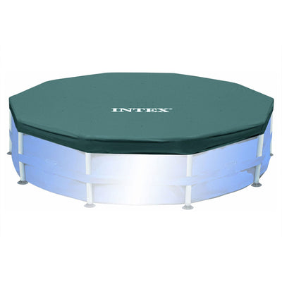 Intex 10-Foot Round Above Ground Pool Vinyl Debris Cover, Blue | 28030E (Used)