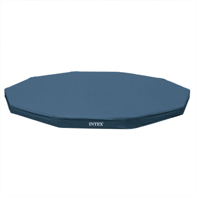 Intex 10-Foot Round Above Ground Pool Vinyl Debris Cover, Blue | 28030E (Used)