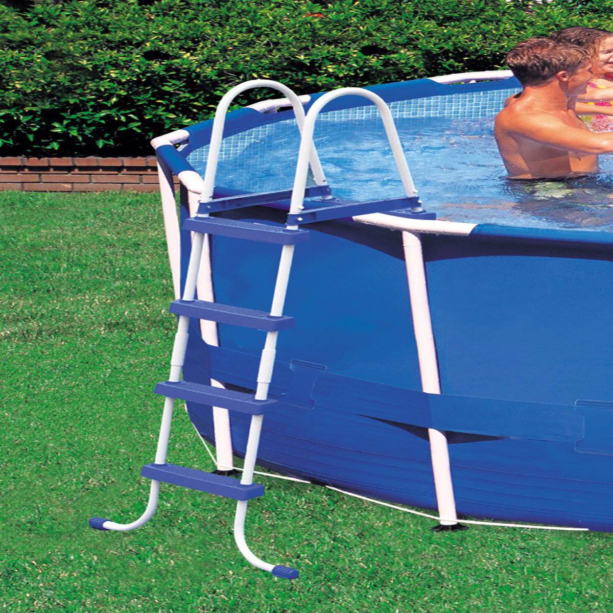 INTEX Above Ground Swimming Pool Ladder w/ Barrier - 48" Pools (Open Box)