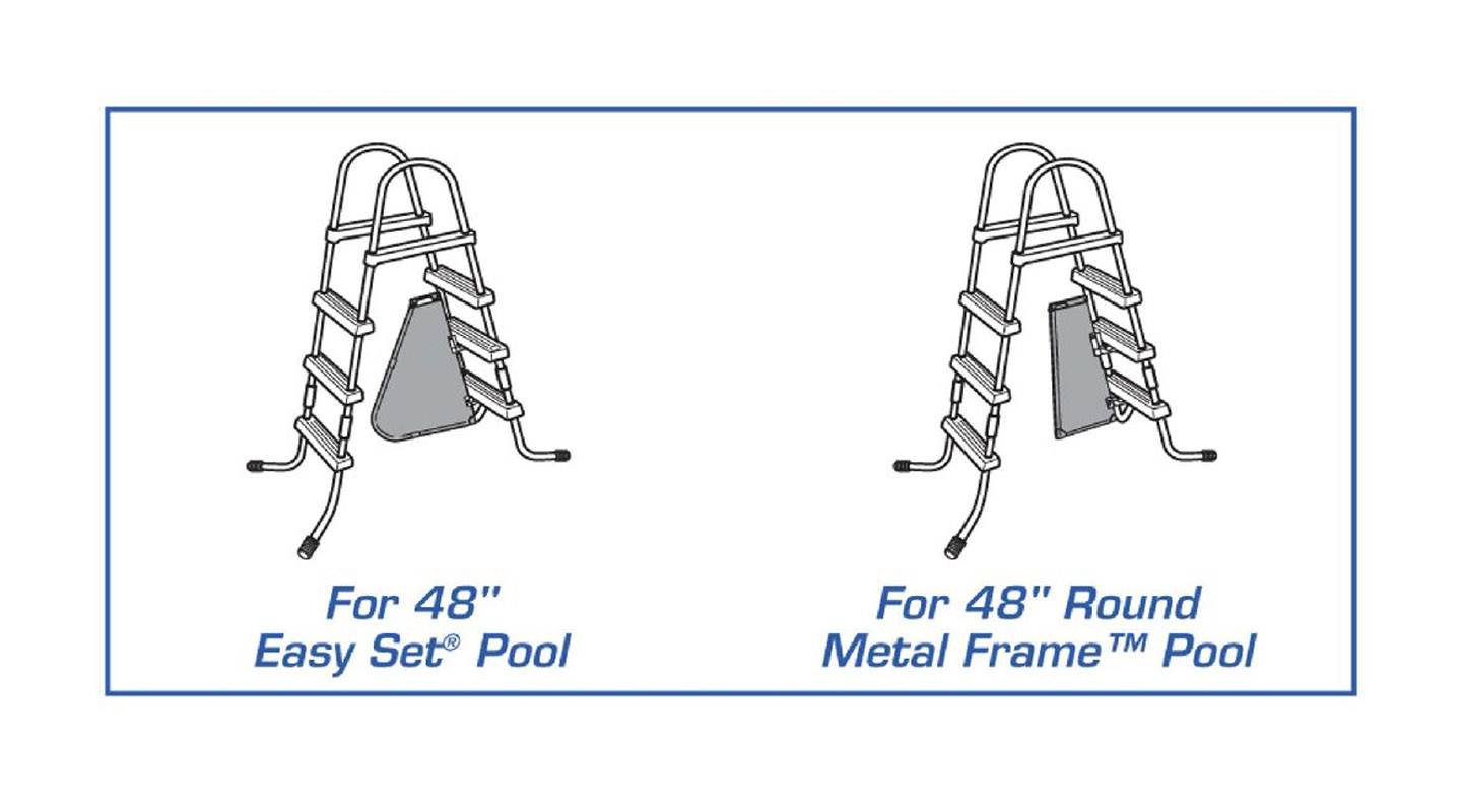 INTEX Above Ground Swimming Pool Ladder w/ Barrier - 48" Pools (Open Box)
