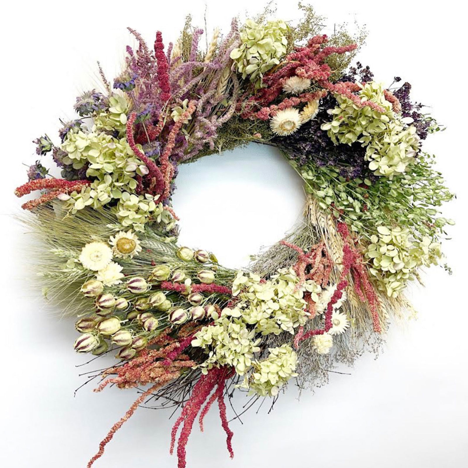 National Tree Company 22 Inch Sloane Parker Seasonal Natural Floral Wreath Decor - VMInnovations