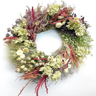 National Tree 22" Sloane Parker Seasonal Natural Floral Wreath Decor (Open Box)