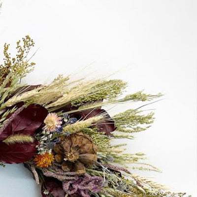 National Tree Company 22 Inch Katalina Rose Natural Floral Wreath Decor (Used) - VMInnovations