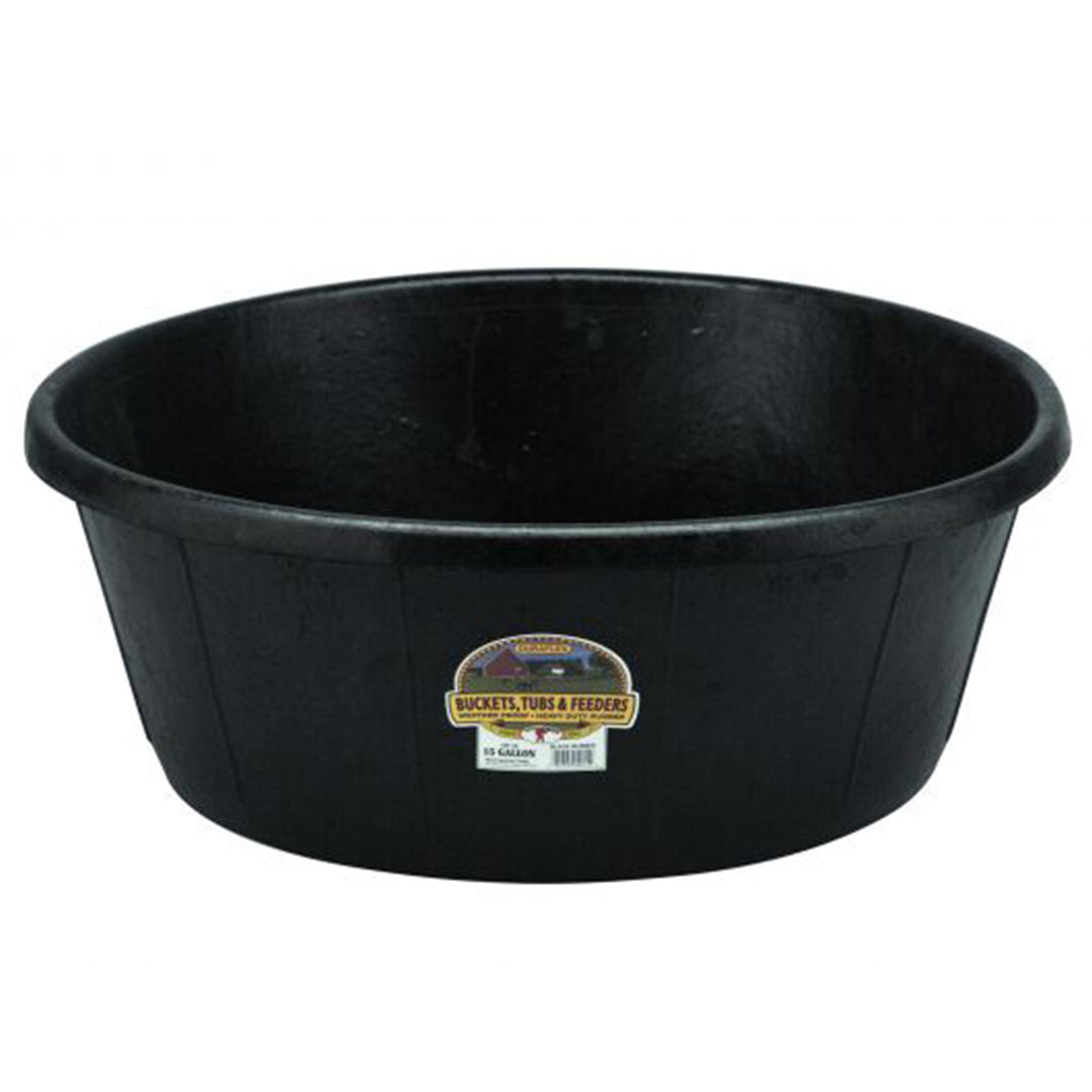 Little Giant Durable Weatherproof 15 Gal Rubber Tub Feeder Pan Bowl (Open Box)