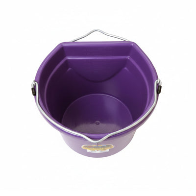 Little Giant All Purpose Heavy Duty Flat Back 22 Quart Plastic Bucket, Purple - VMInnovations
