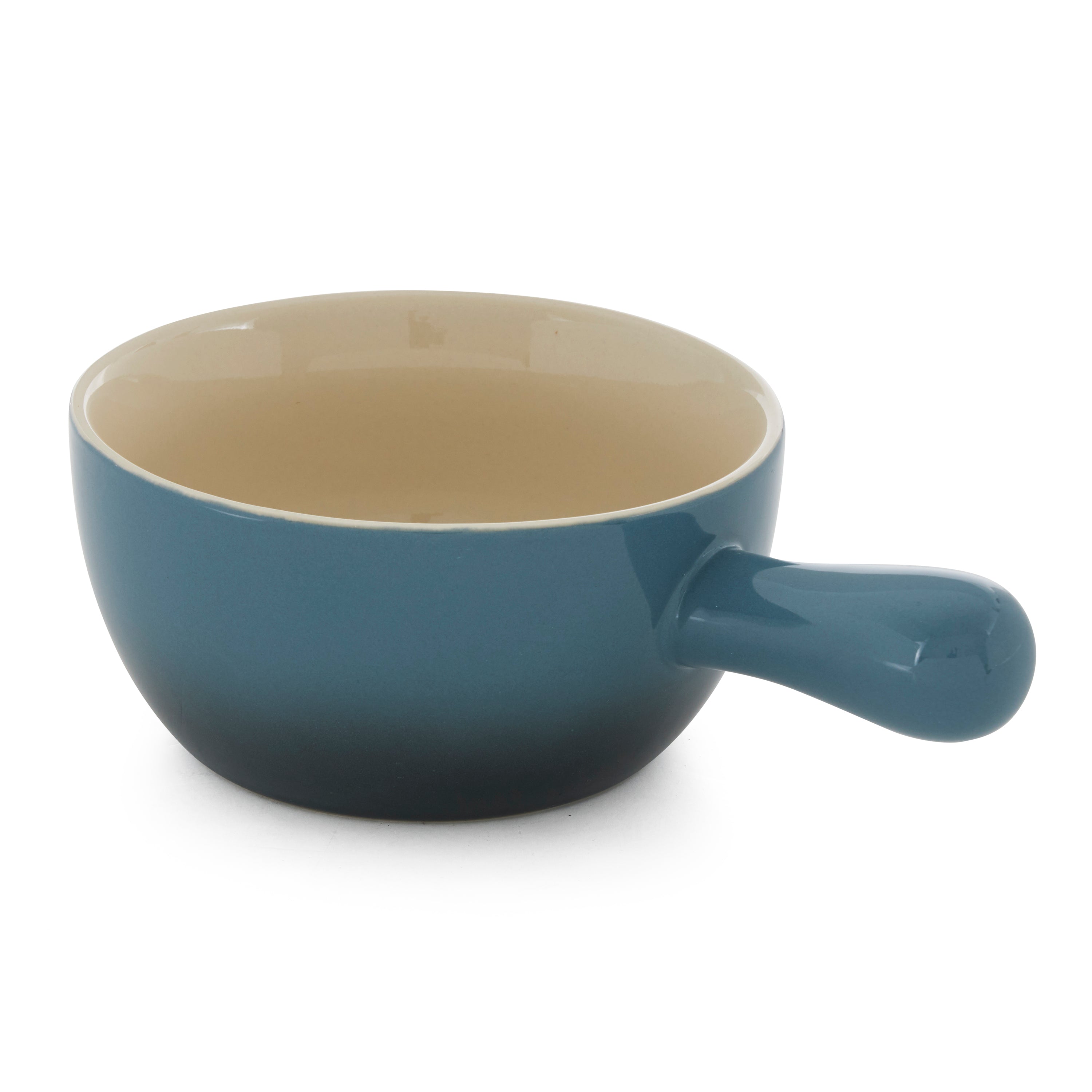 Crock-Pot 22oz Artisan Stoneware Soup Bowl w/ Handle, 2-Pack, Gray Gradient - VMInnovations