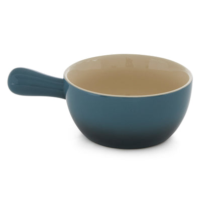 Crock-Pot 22oz Artisan Stoneware Soup Bowl w/ Handle, 2-Pack, Gray Gradient - VMInnovations