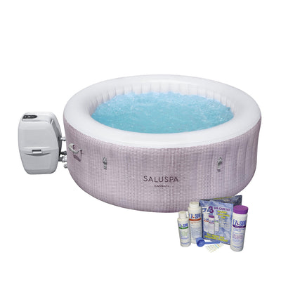 Bestway SaluSpa 71x26" 4 Person Inflatable Hot Tub with Balancing Testing Kit