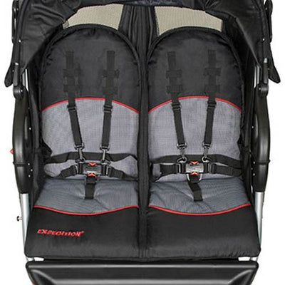 Baby Trend Expedition Swivel Double Jogger Baby Jogging Stroller (Open Box)