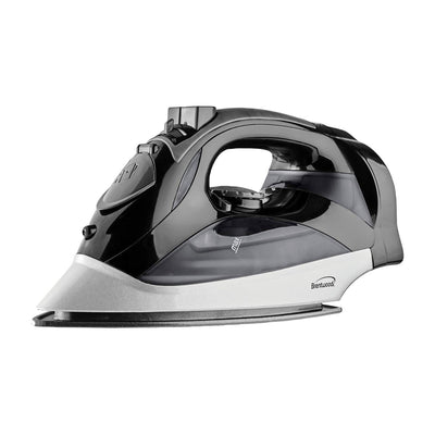Brentwood 1200 W Laundry Clothes Steam Iron with Auto Shut Off, Black (Open Box)