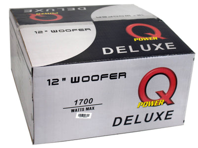 Q-Power QPF12 12" 1700W Deluxe Series Dual Voice Coil Car Audio Power Subwoofer